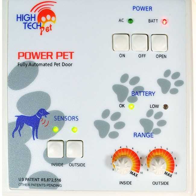 High Tech Power Pet Automatic Patio Pet Door