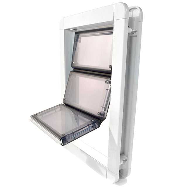 Ideal Aluminum Premium "Draft Stopper" Dog Door