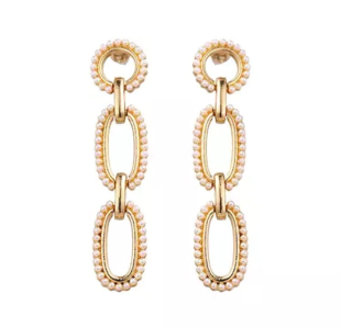 Bridal Pearl Link Earring