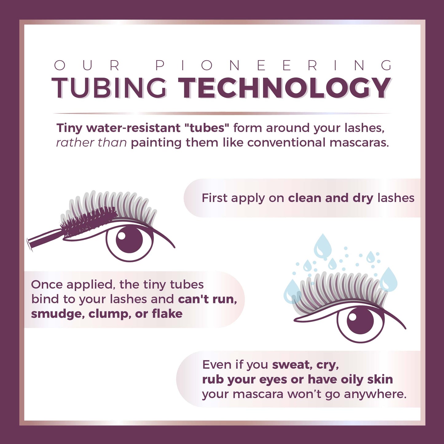 Lash Extension Tubing Mascara