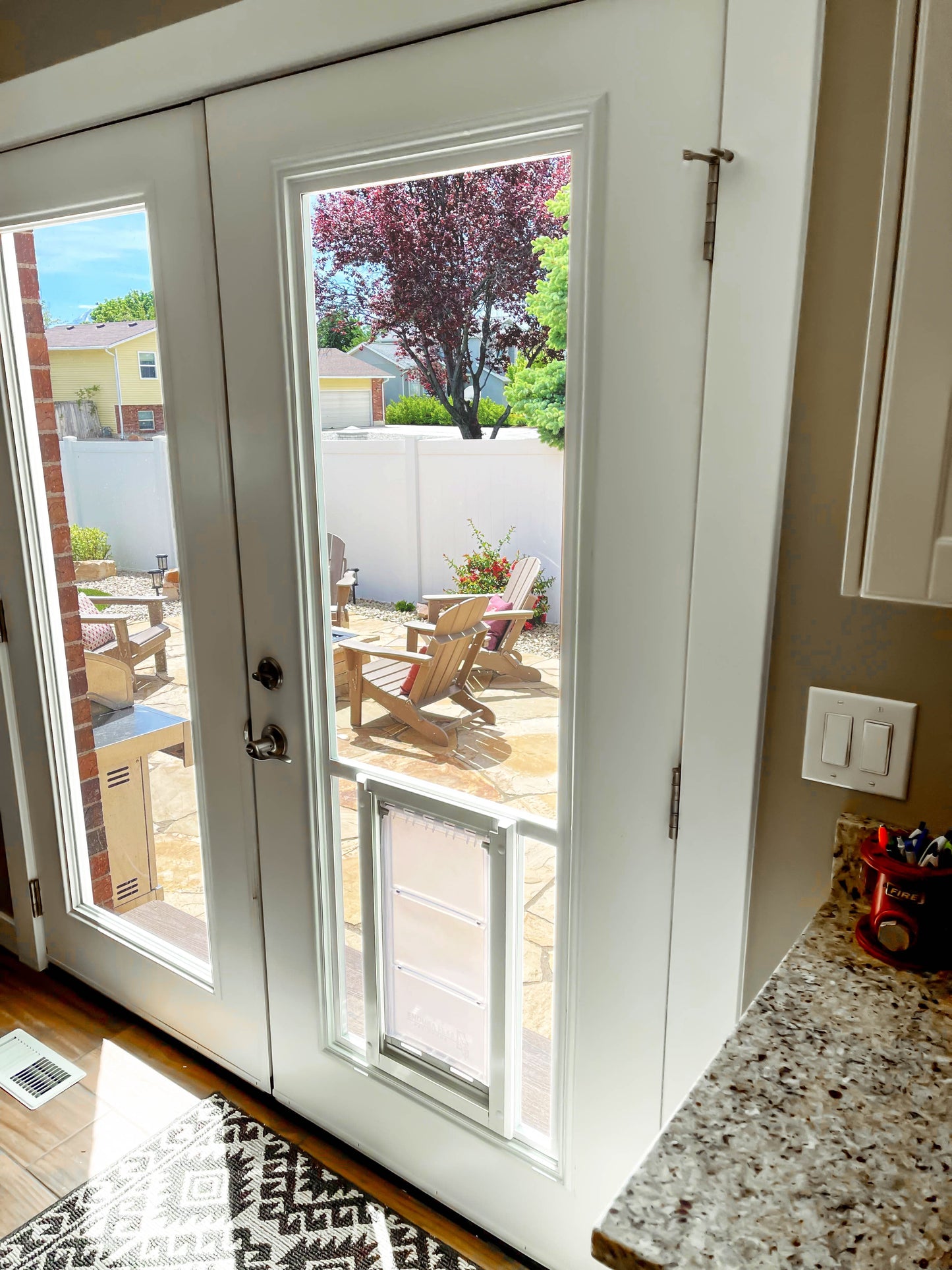 endura flap pet door for french doors