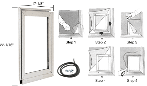 Pride Pet Door Adapter for Pet Screen Doors (Pet Door Not Included)