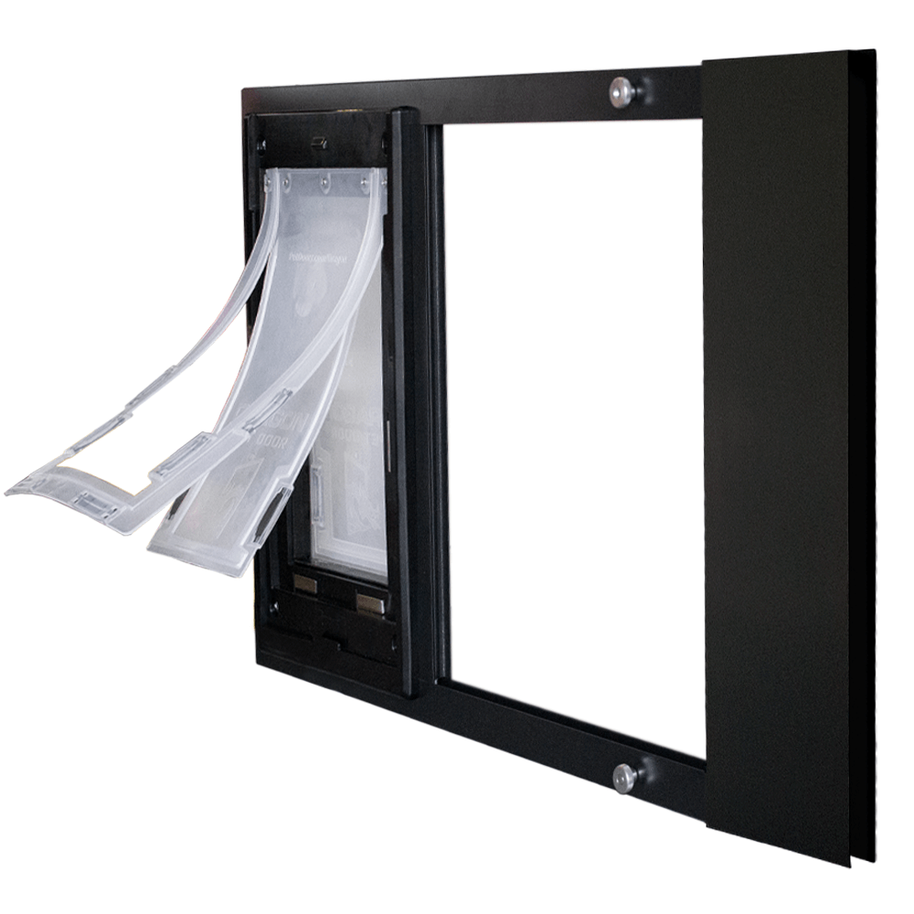 Dragon Sash Window Pet Door Double Flap