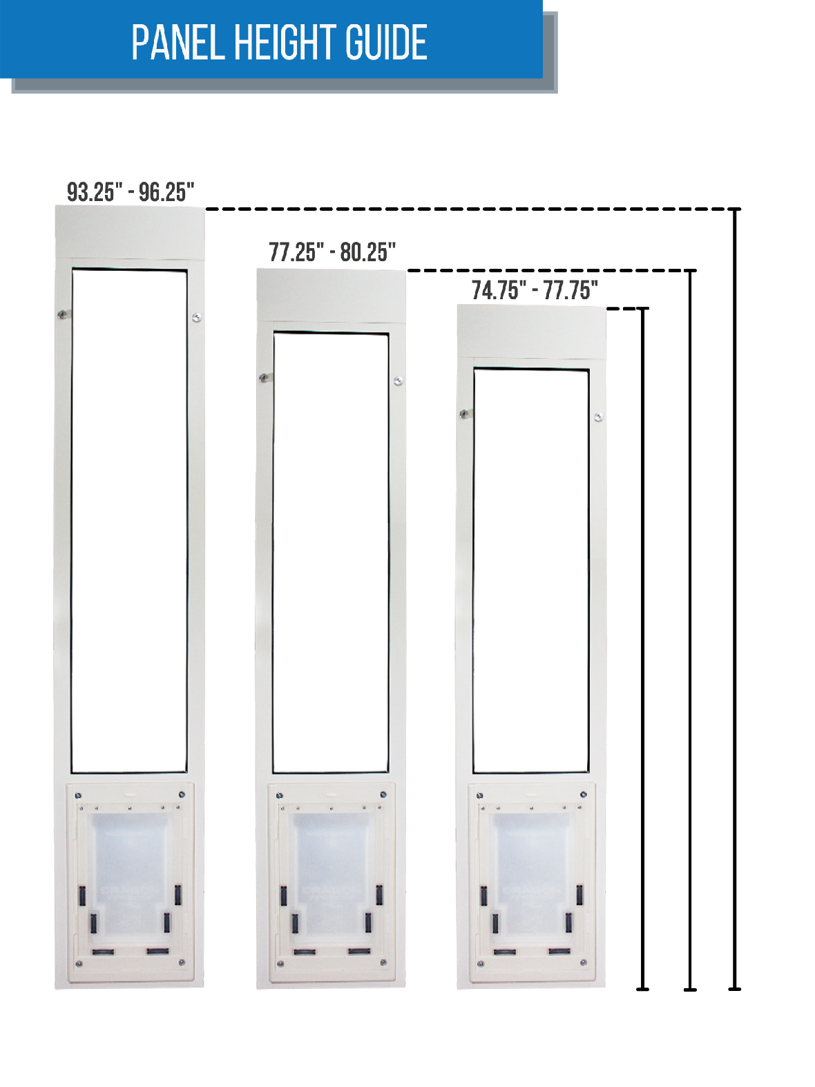 Custom Single Flap Dragon Pet Door for Aluminum Sliders