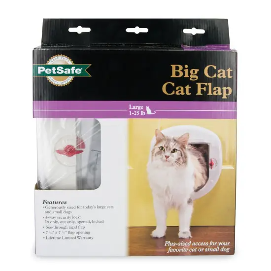 Petsafe 4-Way Locking Big Cat Door for Doors